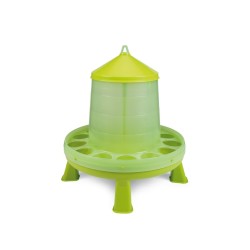 🐔 Gaun 11176 Tolva Plástico para Aves 12Kg con Patas - Color Pistacho