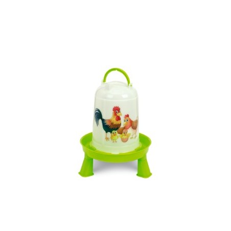 Gaun 11839 Bebedero para Aves Eco 5L con Patas (Pistacho) - Happy
