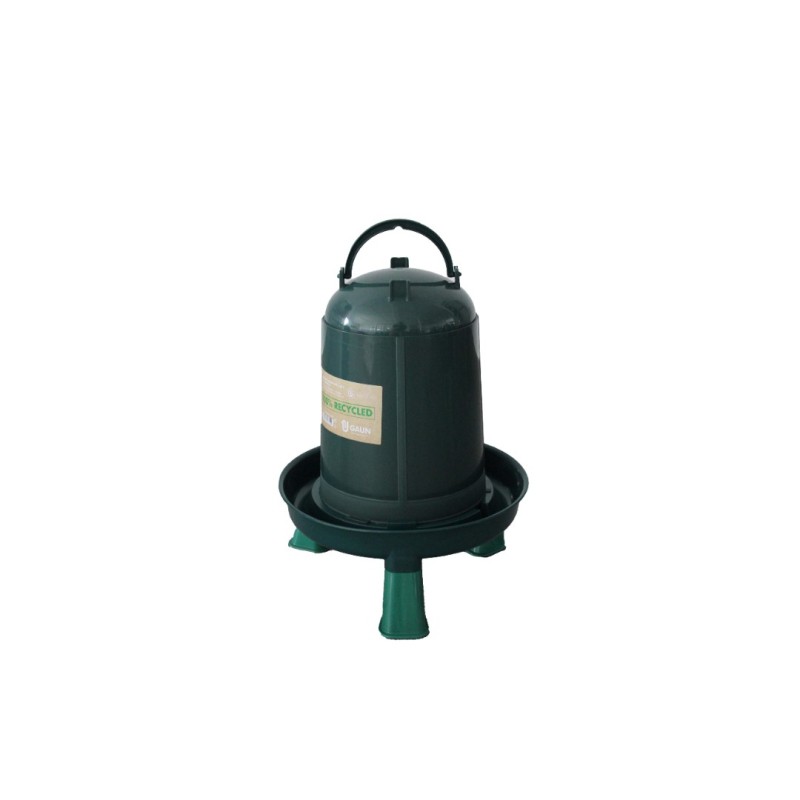 Gaun 11085 Bebedero para Aves Eco Reciclado 5L con Patas | Ecológico