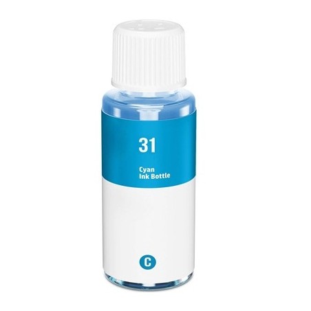 HP 31 Cyan Botella de Tinta Generica - Reemplaza 1VU26AE