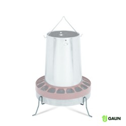 🐦 Gaun 11138 Soporte Tolva Chapa para Aves - 20 kg | Estabilidad