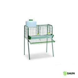 🐔 Gaun 10750 Batería para Gallinas – 2 Departamentos Prácticos