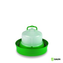 Gaun 11066 Bebedero Premium 5L con Base Profunda (Verde) | Resistente