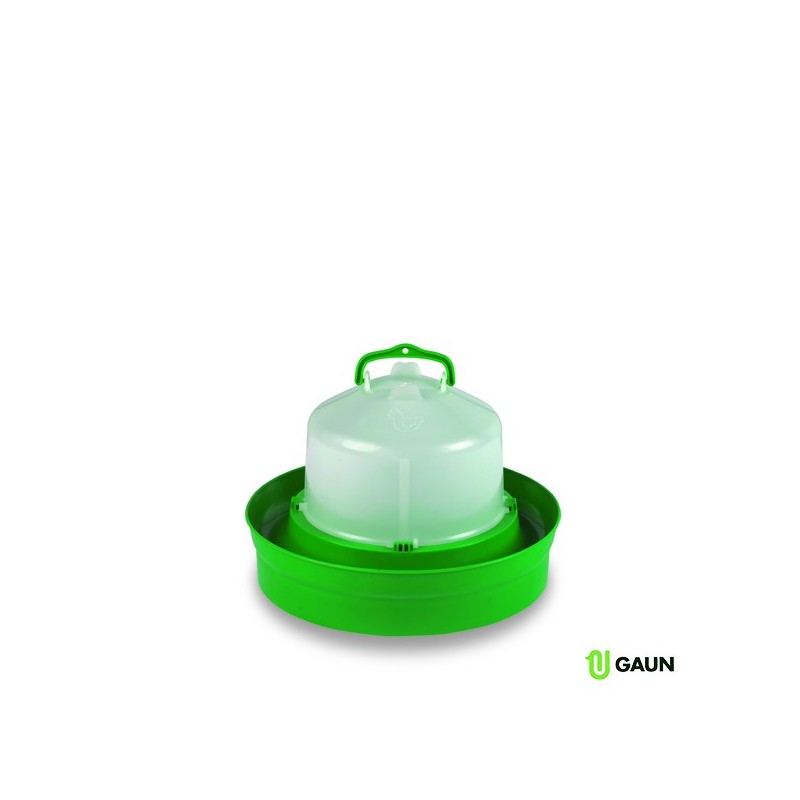 Gaun 11066 Bebedero Premium 5L con Base Profunda (Verde) | Resistente