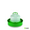 Gaun 11066 Bebedero Premium 5L con Base Profunda (Verde) | Resistente