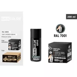 Pintura Spray Acrylic Gris Plata RAL 7001 – 200 ml Criscolor