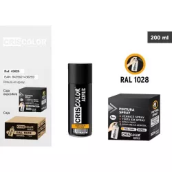 Pintura Spray Acrylic Amarillo Melón RAL 1028 – 200 ml Criscolor