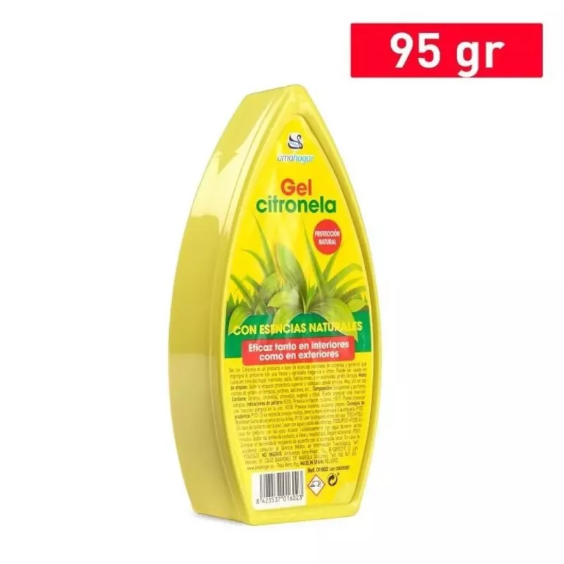 Amahogar Ambientador De Gel Citronela clasico 95gr