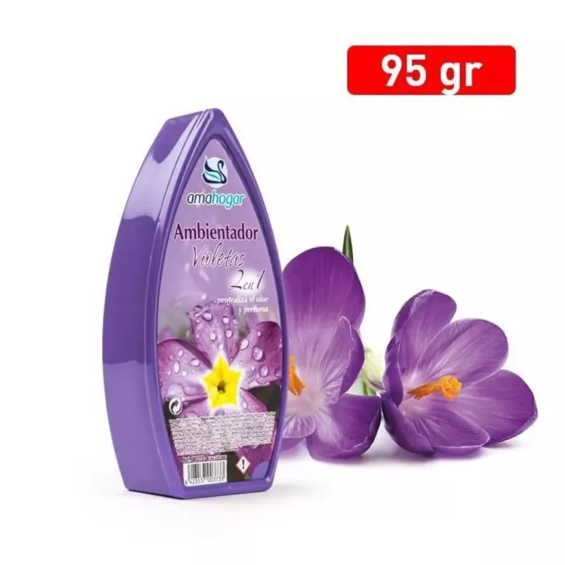 Amahogar Ambientador De Gel Violeta clasico 95gr