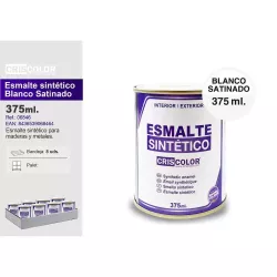 Criscolor Esmalte Blanco Satinado 375ml | Acabado Duradero y Elegante